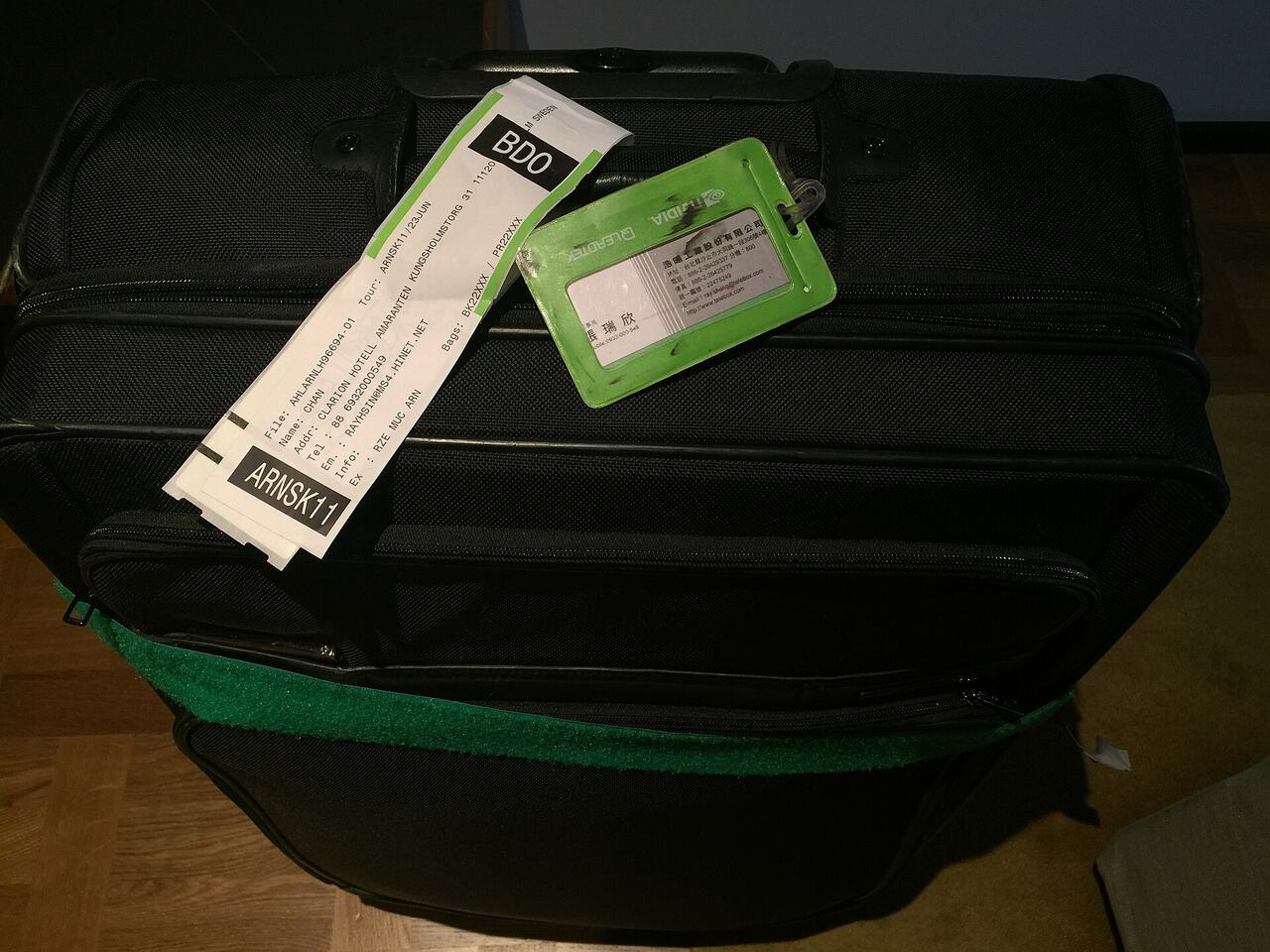 Luggage stored at an airport
