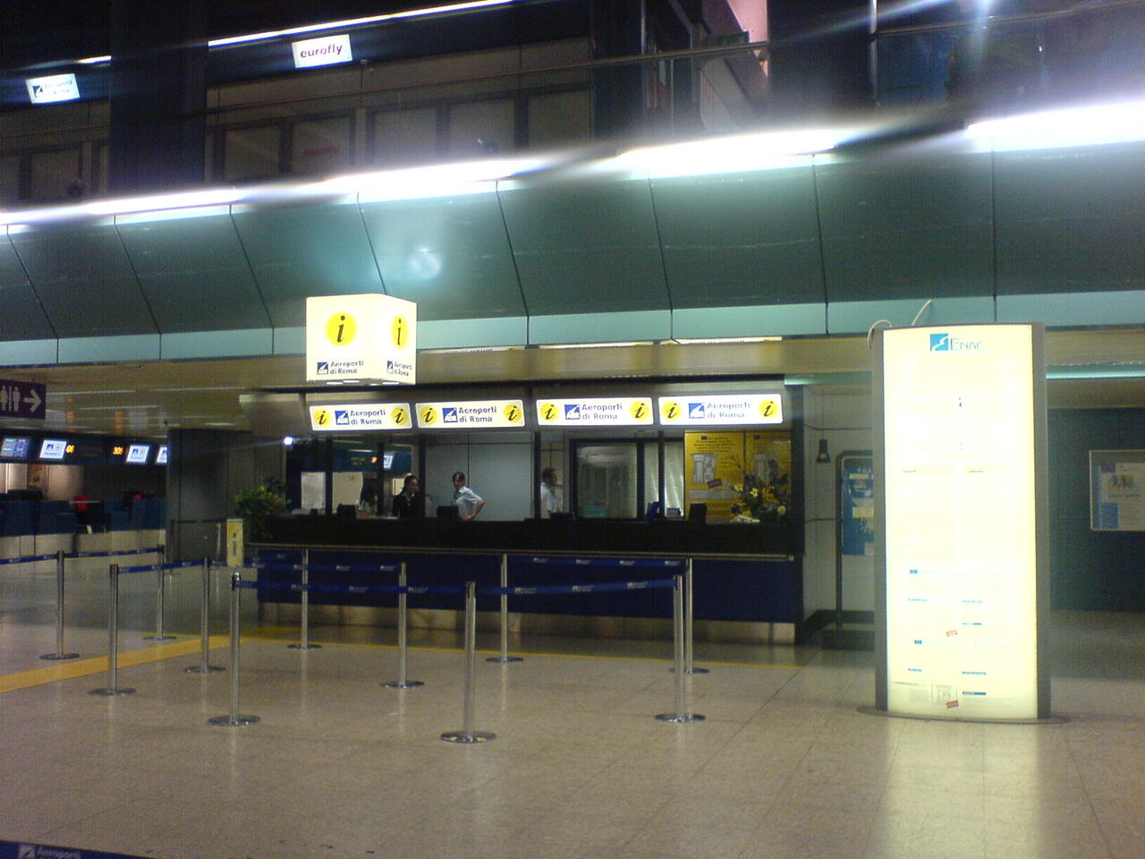 Airport information desk help