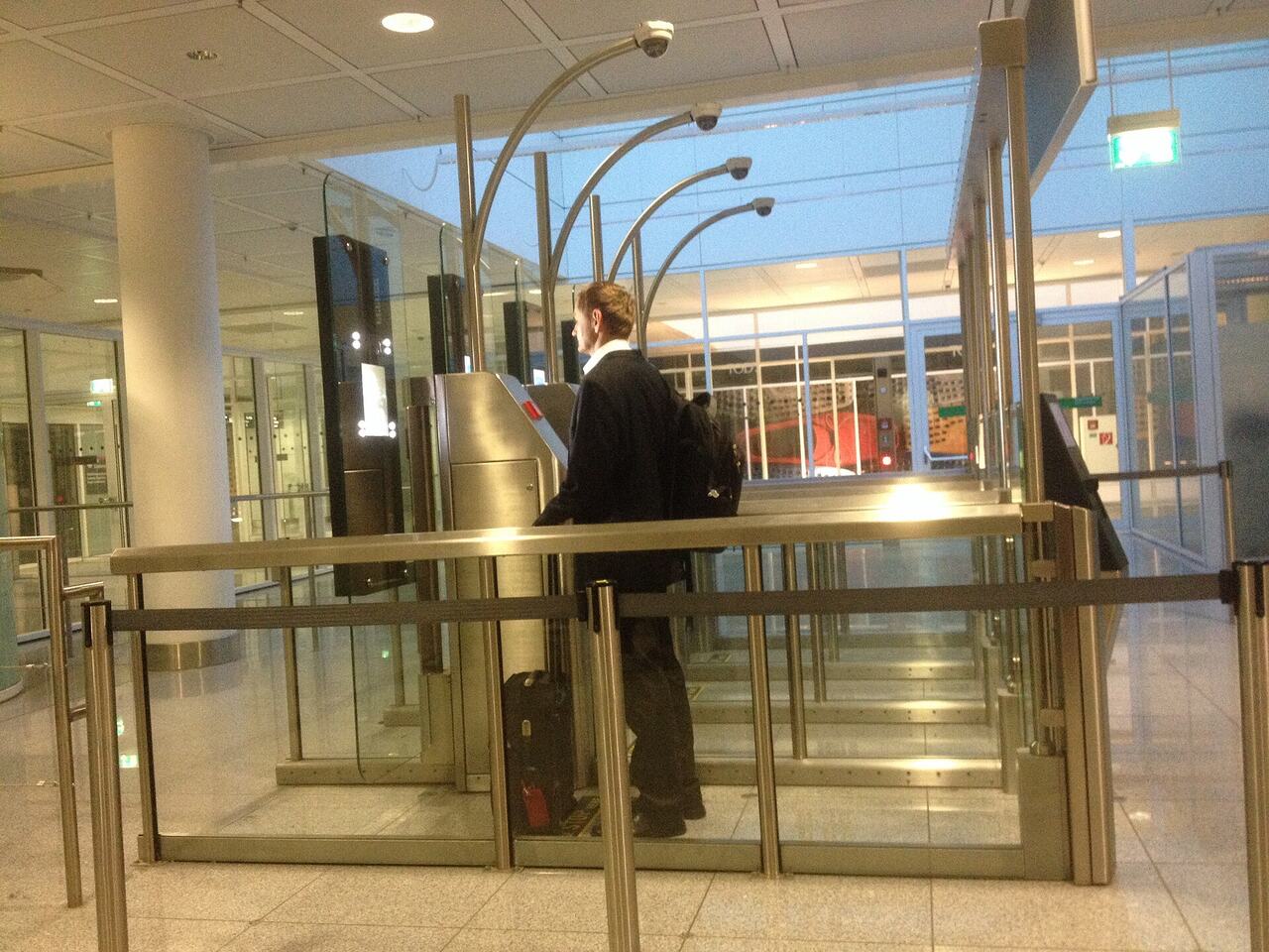 Passport control border officer airport