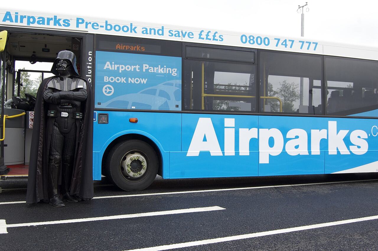 Airport transfer bus shuttle terminal