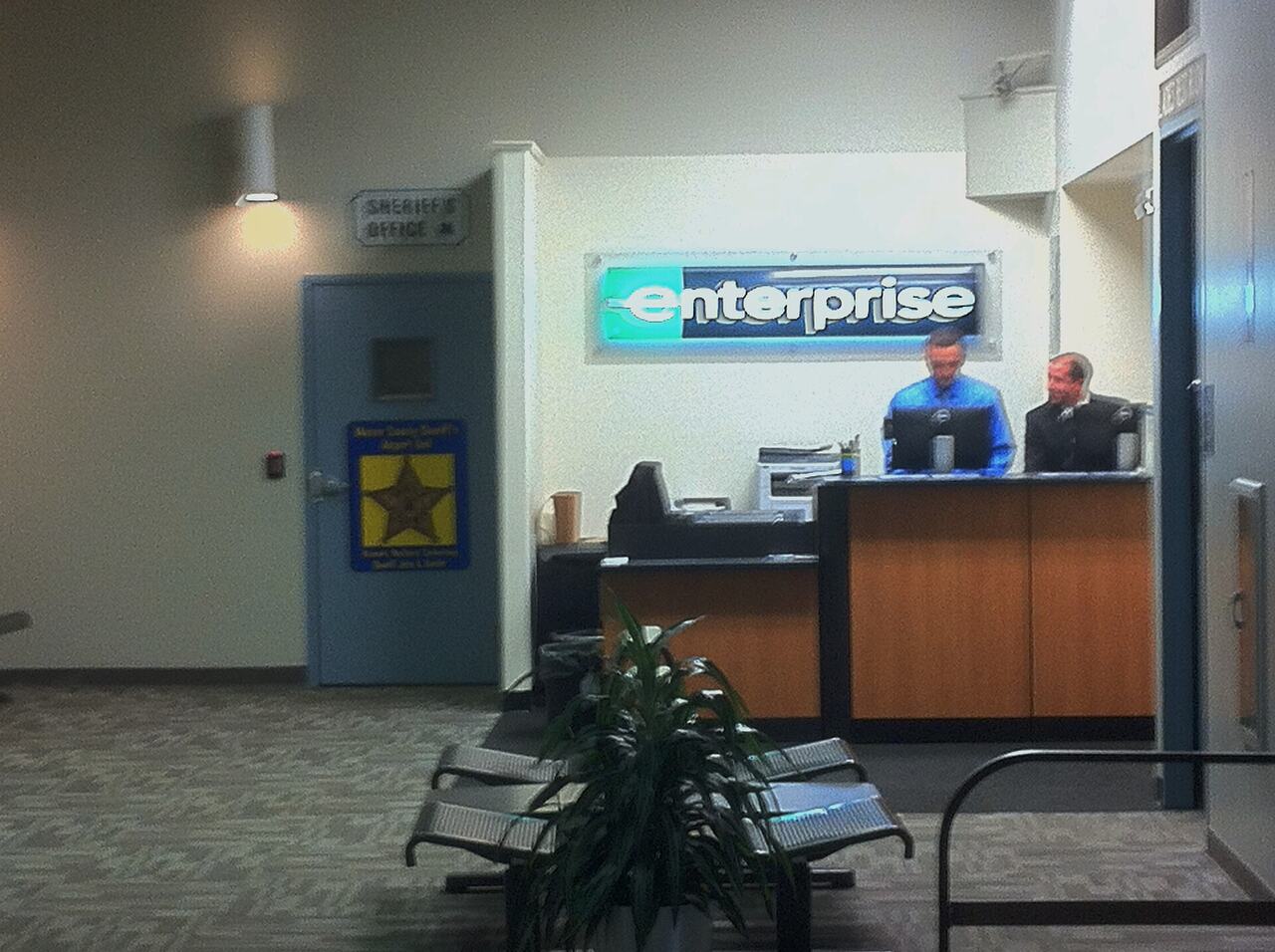 Rental car counter airport